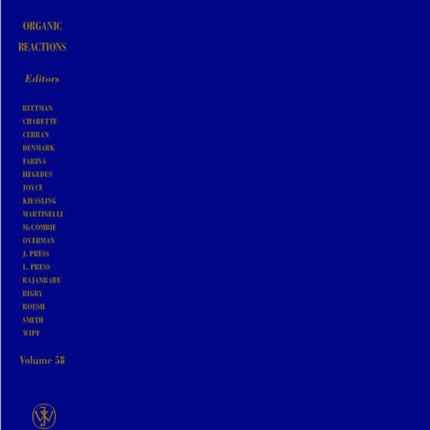Organic Reactions Volume 58