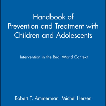 Handbook of Prevention and Treatment with