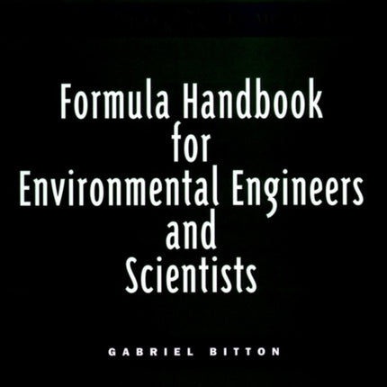 Formula Handbook for Environmental Engineers and Scientists