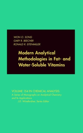 Modern Analytical Methodologies in Fat- and Water-Soluble Vitamins