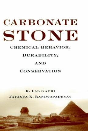 Carbonate Stone Chemical Behavior Durability and