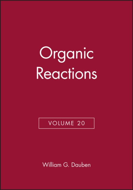 Organic Reactions, Volume 20