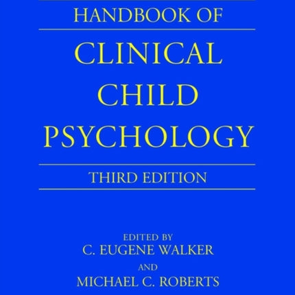 Handbook of Clinical Child Psychology