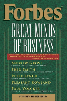 Forbes Great Minds of Business