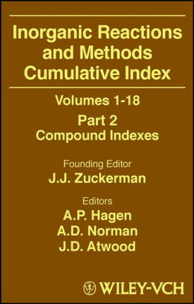 Inorganic Reactions and Methods Cumulative Index Part 2