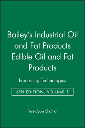 Bailey's Industrial Oil and Fat Products, Set