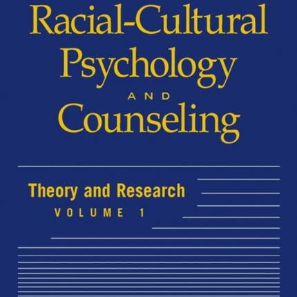 Handbook of RacialCultural Psychology and