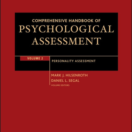 Comprehensive Handbook of Psychological Assessment, Volume 2: Personality Assessment