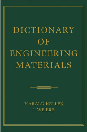 Dictionary of Engineering Materials