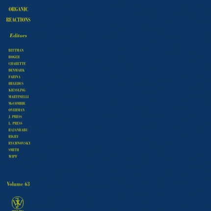 Organic Reactions V63