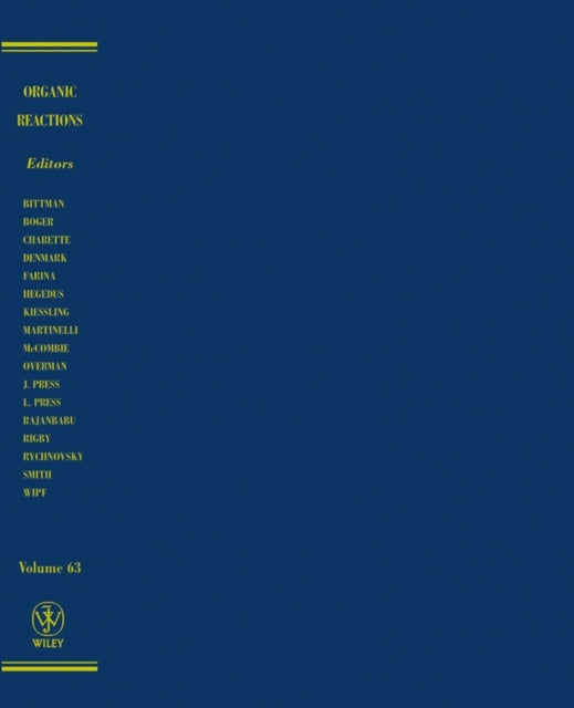 Organic Reactions V63