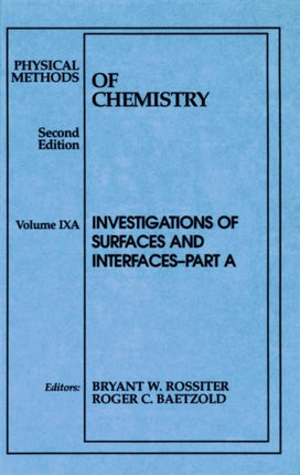 Physical Methods of Chemistry Investigations of