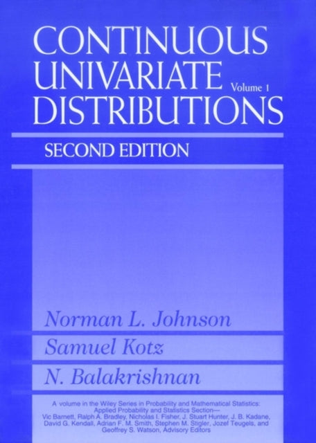 Continuous Univariate Distributions, Volume 1