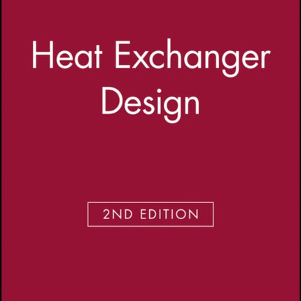 Heat Exchanger Design 2e