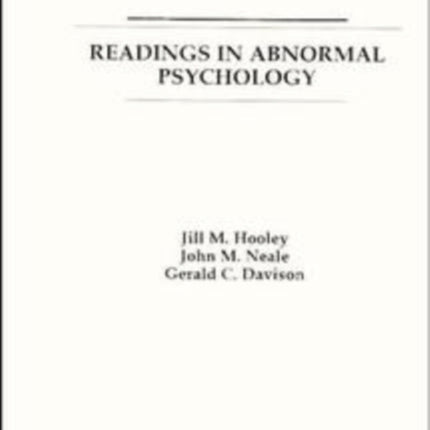 Readings In Abnormal Psychology