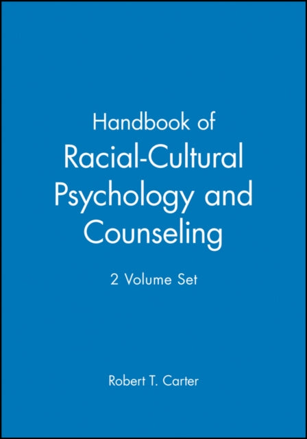 Handbook of RacialCultural Psychology and