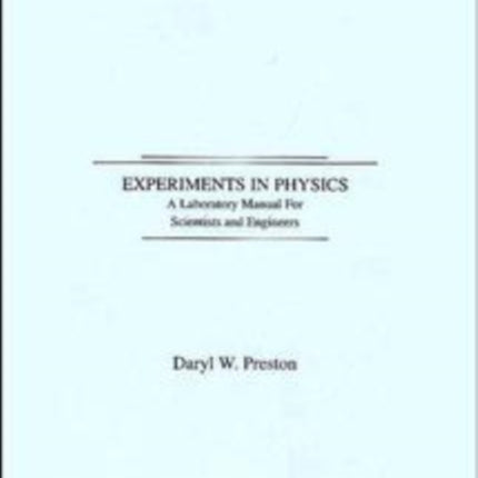 Experiments in Physics
