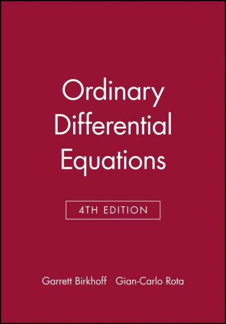 Ordinary Differential Equations