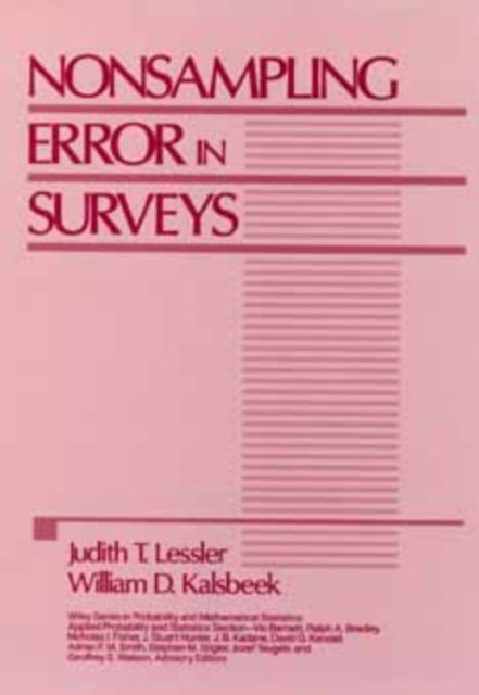 Nonsampling Error in Surveys