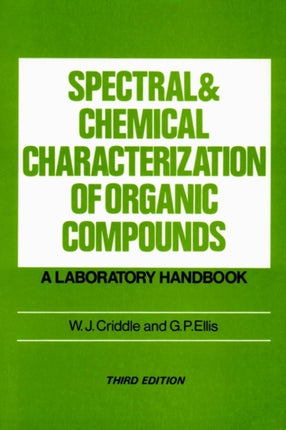 Spectral  Chemical Characterisation 3e A Laboratory Handbook