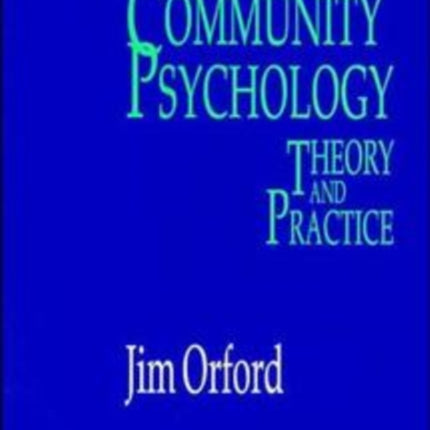 Community Psychology  Theory  Practice