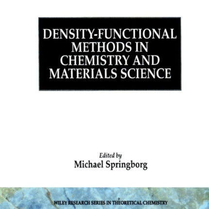 DensityFunctional Methods in Chemistry and