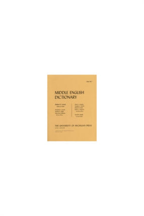 Middle English Dictionary