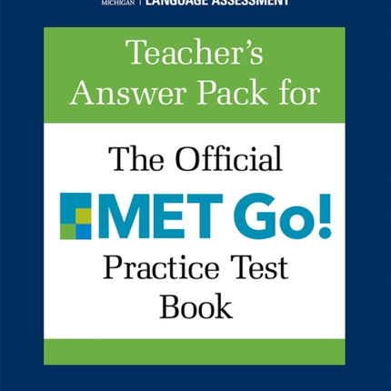 Teachers Answer Pack for The Official MET Go