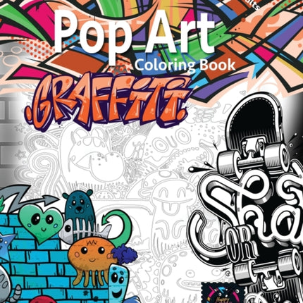 Graffiti pop art coloring book coloring books for adults relaxation Doodle coloring book