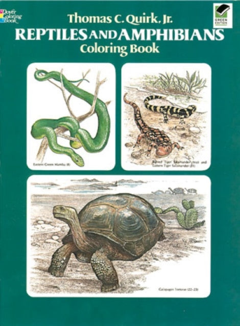 Reptiles and Amphibians Coloring Book Dover Nature Coloring Book