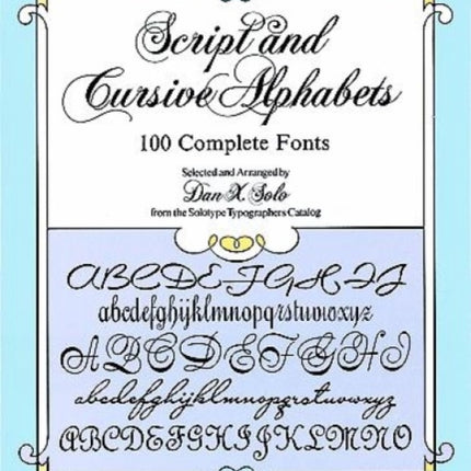 Script and Cursive Alphabets 100 Complete Fonts