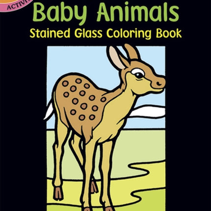 Little Baby Animals Stained Glass Colouring Book