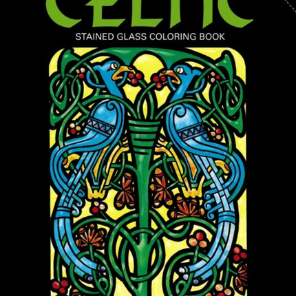 Celtic Stained Glass Coloring Book