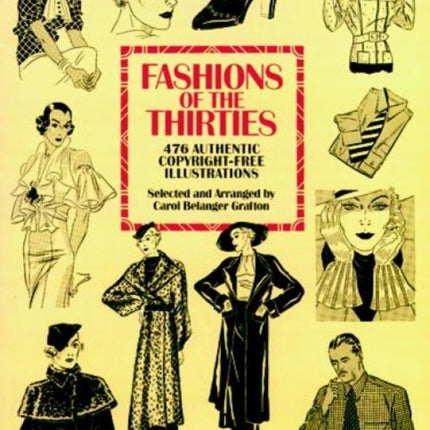 Fashions of the Thirties: 476 Authentic Copyright-Free Illustrations