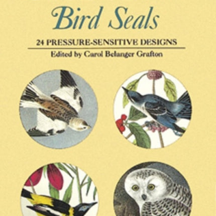 Audubon Bird Seals: 24 Pressure-Sensitive Designs