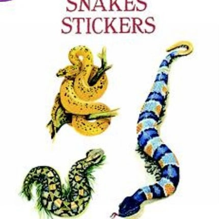 Realistic Snakes Stickers Dover Little Activity Books Stickers