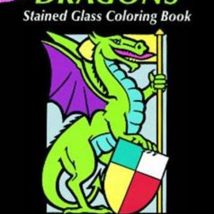 Dragons Stained Glass Coloring Book