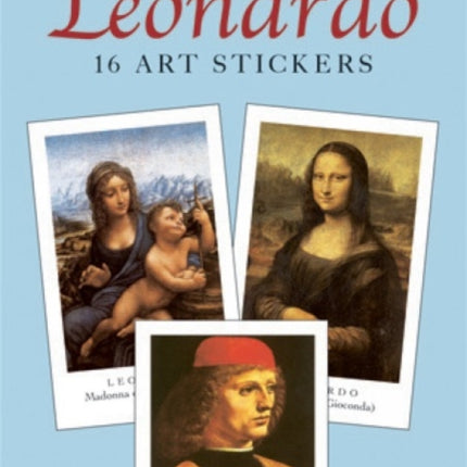 Leonardo 16 Art Stickers Fine Art Stickers Dover Art Stickers