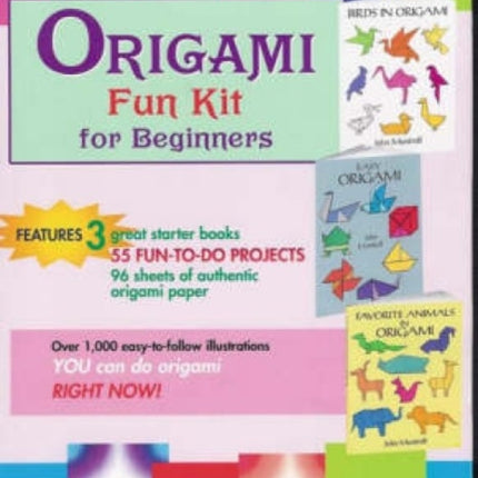 Origami Fun Kit for Beginners: "Birds in Origami", "Easy Origami", "Favorite Animals in Origami"