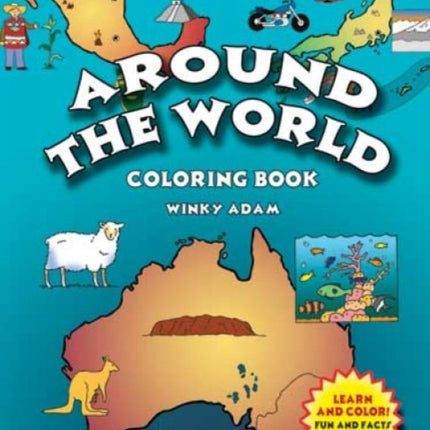 Around the World Coloring Book Dover History Coloring Book