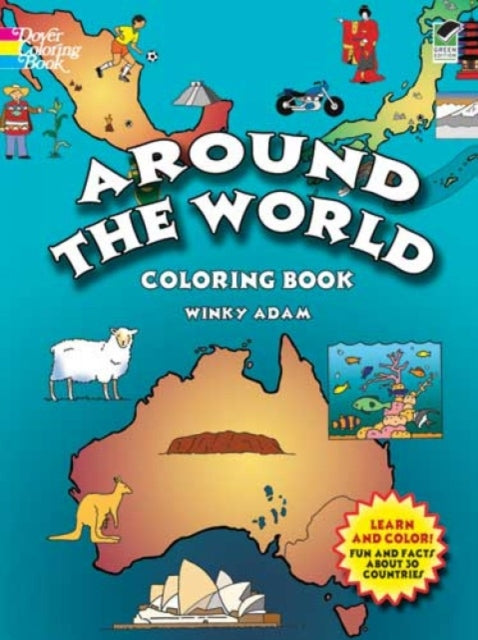 Around the World Coloring Book Dover History Coloring Book