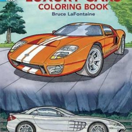 Luxury Cars Coloring Book