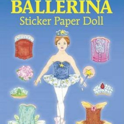 Glitter Ballerina Sticker Paper Doll