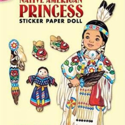 Native American Princess Sticker Paper Doll Dover Little Activity Books Paper Dolls