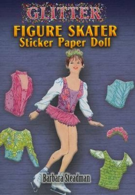 Glitter Figure Skater Sticker Paper Doll