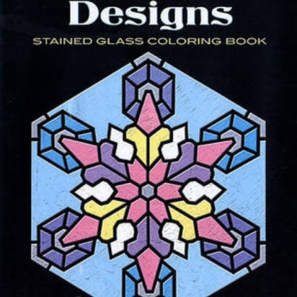Snowflake Designs Stained Glass Coloring Book