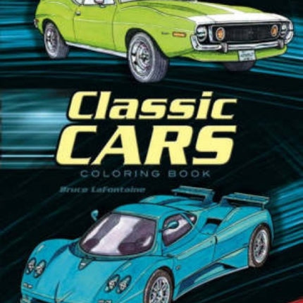 Classic Cars Coloring Book