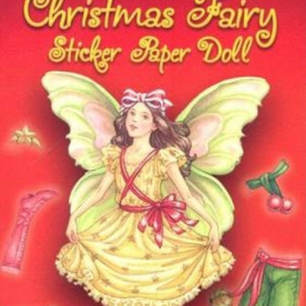 Glitter Christmas Fairy Sticker Paper Doll