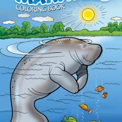 Manatees Coloring Book Dover Nature Coloring Book