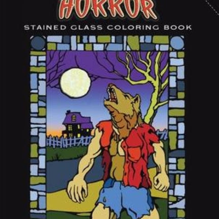 House of Horror Stained Glass Colouring Book